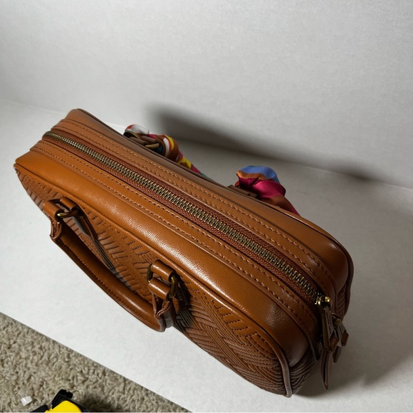 Kurt Geiger Kensington Duffle Bag In Brown Leather W/ Tag & Dust Bag - Picture 4 of 8